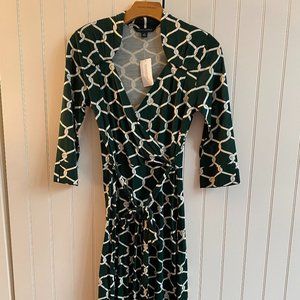 NWT Banana Republic Green Rope Midi Tie Dress